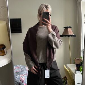 & Other Stories Brown Triangle Scarf